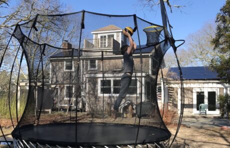 trampoline basketball